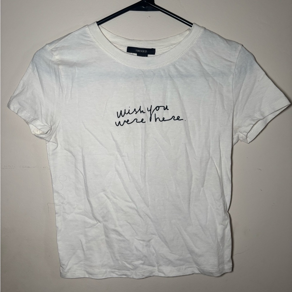 Forever 21 White Casual Baby Tee